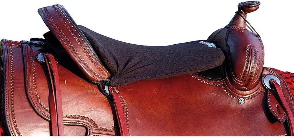 Cashel Cashelhorse Western Saddle Long Foam Tush Cushion 3/4" Saddle Pad Black